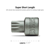 Capri Tools 13 mm M13 Super-Stubby XZN Triple Square Impact Bit Socket CP30044